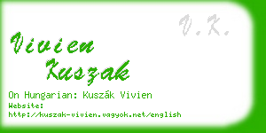 vivien kuszak business card